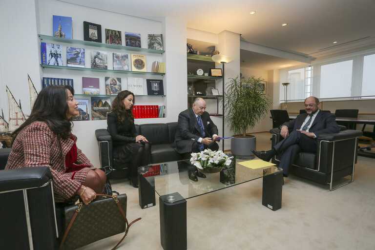 Martin SCHULZ - EP President meets with Moshe KANTOR - President of the Jewish European Congress