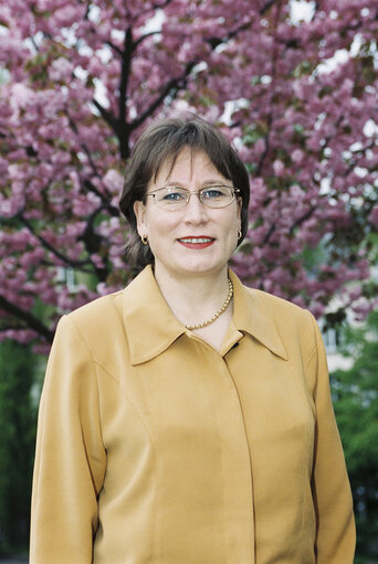 Portrait of MEP Riitta MYLLER in Strasbourg