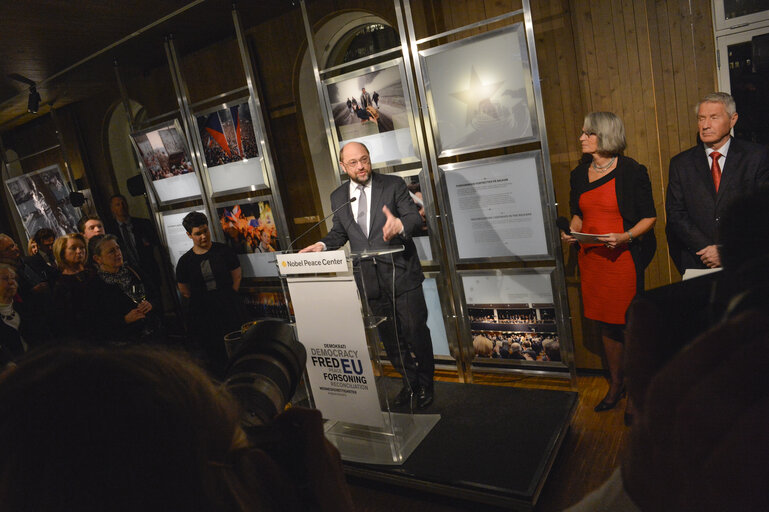 Opening of the Special picture exhibition about the Nobel Peace Prize 2012 laureates