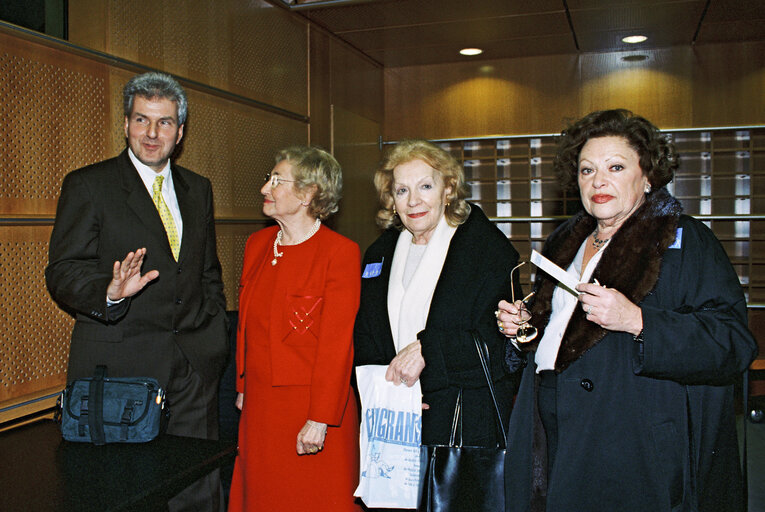 Photo 15: German multimedia director and publicist Gottfried WAGNER presents his book entitled L'heritage Wagner - Une autobiographie in Brussels