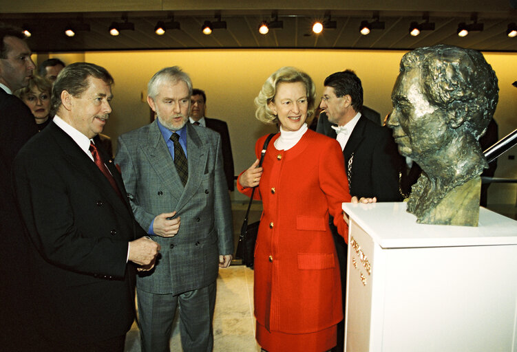 Foto 12: Visit of Vaclav HAVEL, President of the Czech Republic