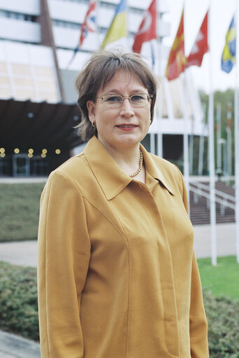 Fotagrafa 10: Portrait of MEP Riitta MYLLER in Strasbourg