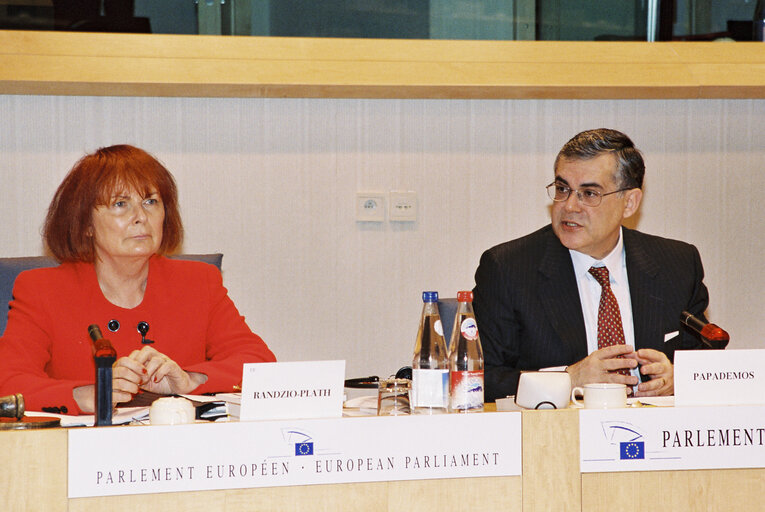 Photo 6 : Meeting of the subcommittee on Monetary Affairs in Brussels