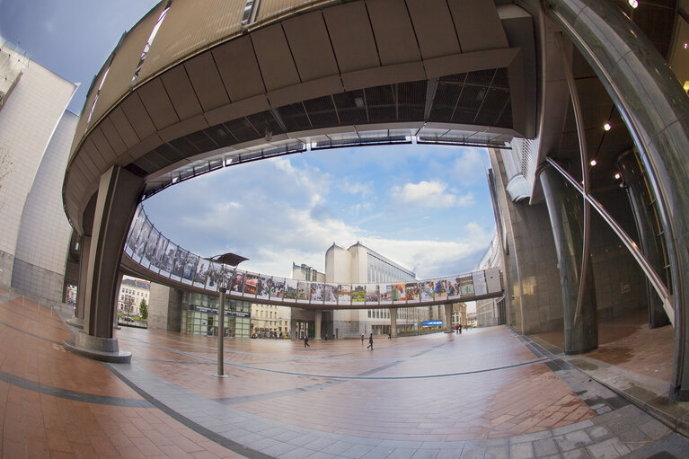 Photo 15 : Nobel Peace Prize ceremony: broadcast set up at EP in Brussels