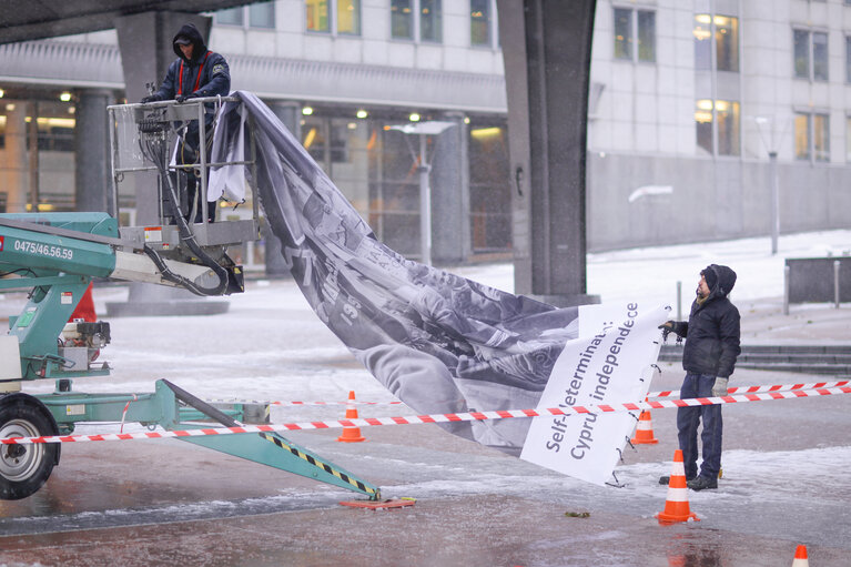 Photo 31 : Nobel Peace Prize ceremony: broadcast set up at EP in Brussels
