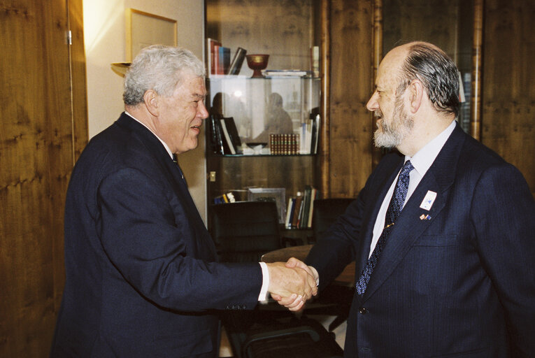 EP President meets with MEP James L. JANSSEN van RAAY in Strasbourg