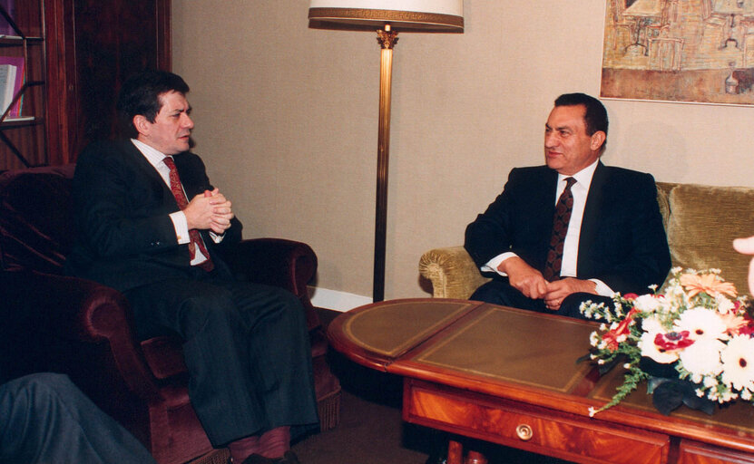 Fotografia 8: Visit of the President of Egypt to the EP in Strasbourg.