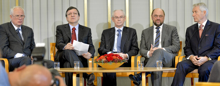 Press Conference of the 3 Presidents of the European Union for The Nobel Peace Prize 2012 award