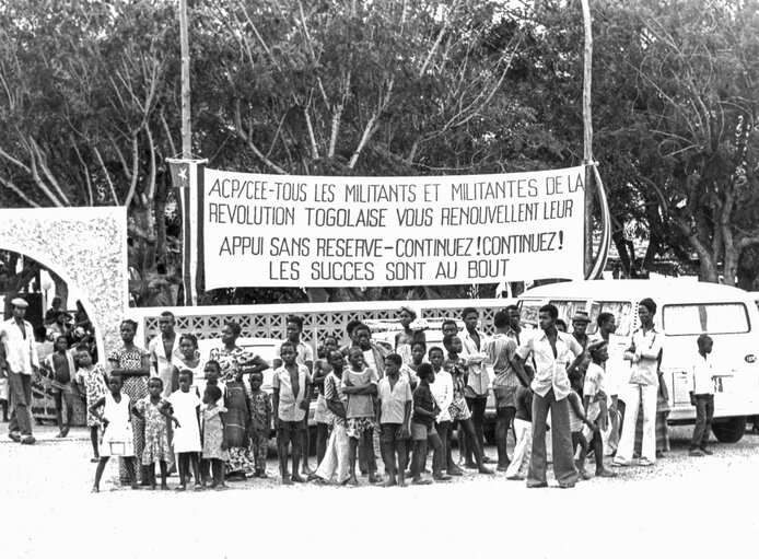 Locals during the CEE/ACP convention in Lome on the 31st of October 1979