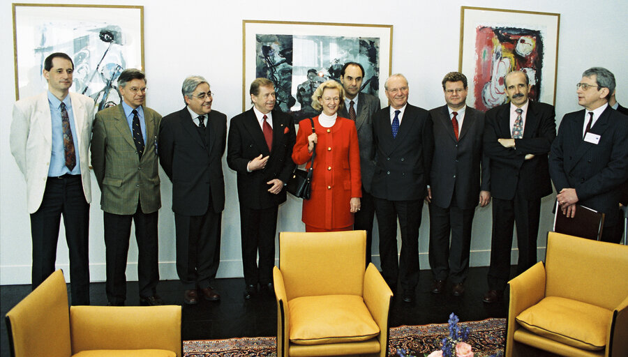 Foto 13: Visit of Vaclav HAVEL, President of the Czech Republic