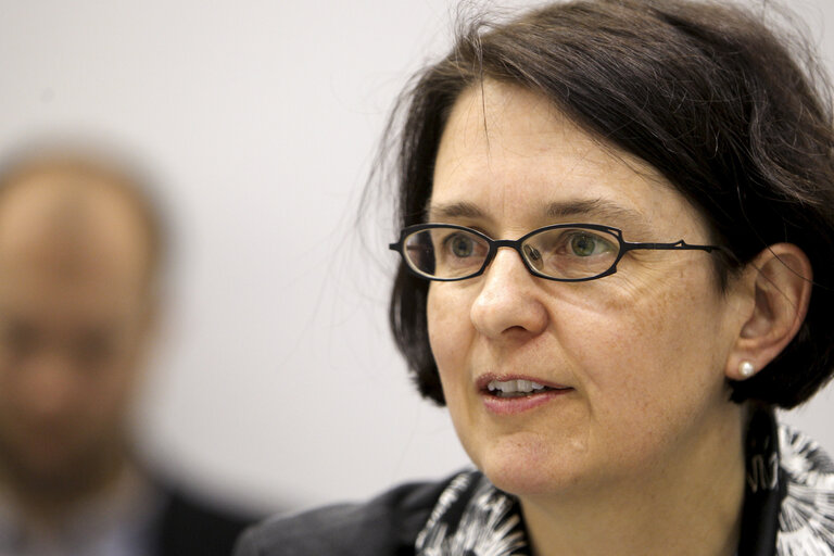 Foto 15: Anke Herold is seen during  Briefing by OKO Institute during the United Nations Climate Change conference in Doha, Qatar, Tuesday, Dec.4, 2012.