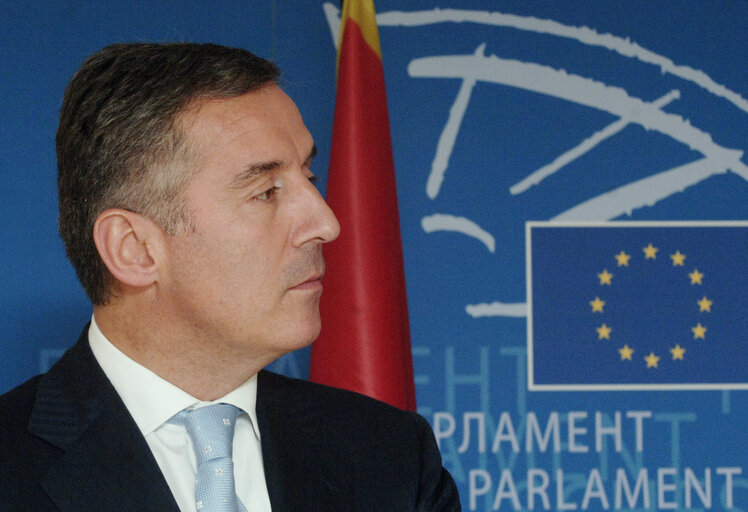 Nuotrauka 5: Press conference following the EP President's meeting with the Prime Minister of the Republic of Montenegro.