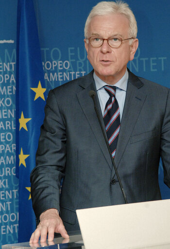 Billede 10: Press conference following the EP President's meeting with the Prime Minister of the Republic of Montenegro.