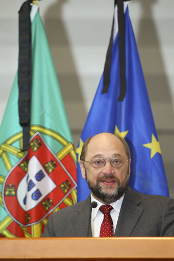 Photo 10 : Solemn celebration in memory of Miguel Portas, Member of the European Parliament with the Minister of Foreign Affairs of Portugal