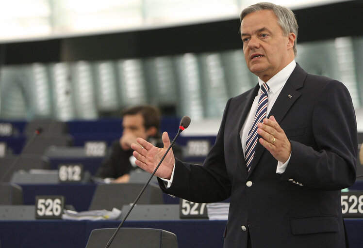 Christoph KONRAD in plenary session in Strasbourg.