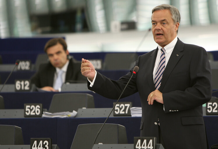 Снимка 3: Christoph KONRAD in plenary session in Strasbourg.