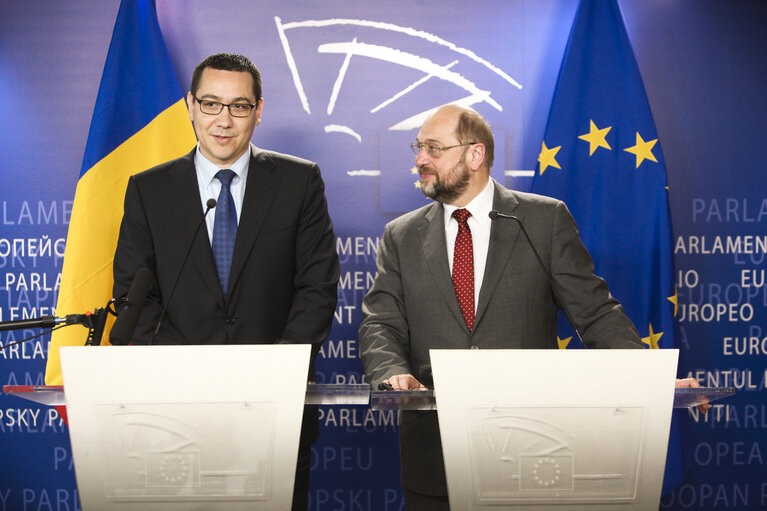 Fotografija 3: EP President meets with Prime Minister of Romania