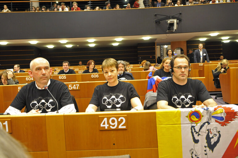 Fotografie 14: Extraordinary plenary session of the EP in Brussels, on the situation in Tibet.