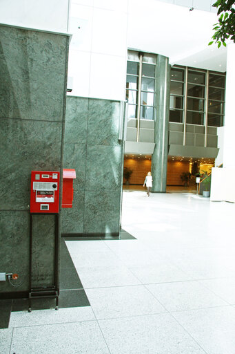 Снимка 3: Mail box and post office at the EP in Brussels.