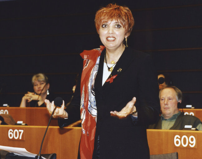 Nuotrauka 4: ROTH Claudia in the hemicycle of the European Parliament in Strasbourg in May 1995