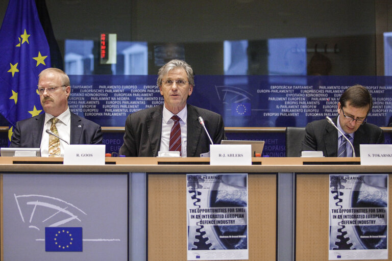 Fotografie 10: SEDE Hearing:  Opportunities for SMEs in an integrated European defence industry strategy