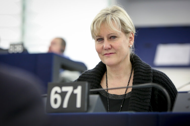 Nadine MORANO in the EP in Strasbourg