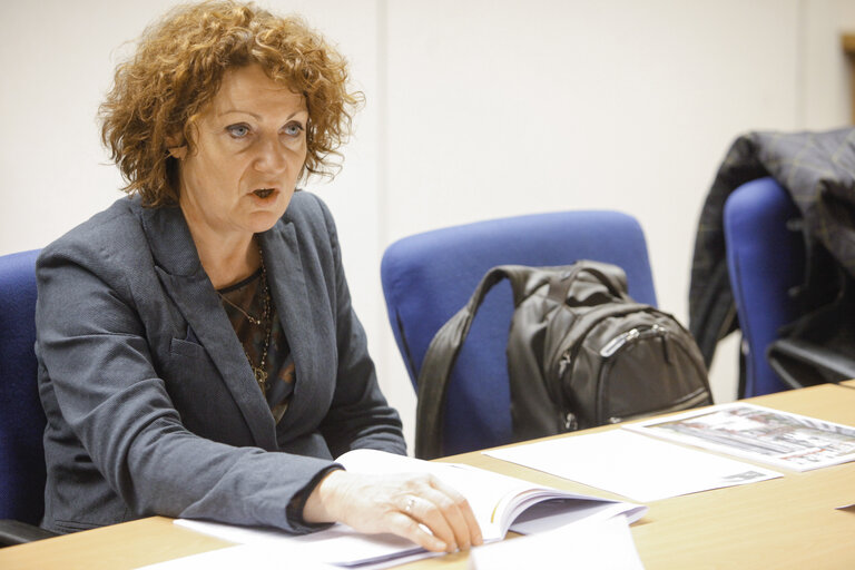 Members of the FMA meet with Helene FLAUTRE after their stay in Turkey.