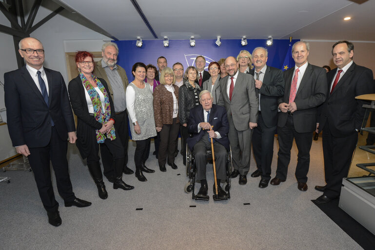 Valokuva 2: Martin SCHULZ EP President meets SPD group