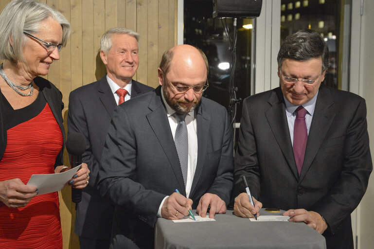 Opening of the Special picture exhibition about the Nobel Peace Prize 2012 laureates at  the Nobel Peace Prize Center in Oslo