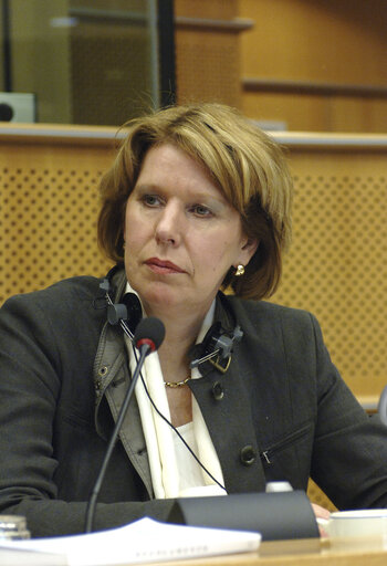 Fotogrāfija 1: Corien WORTMANN-KOOL in a meeting at the EP in Brussels.