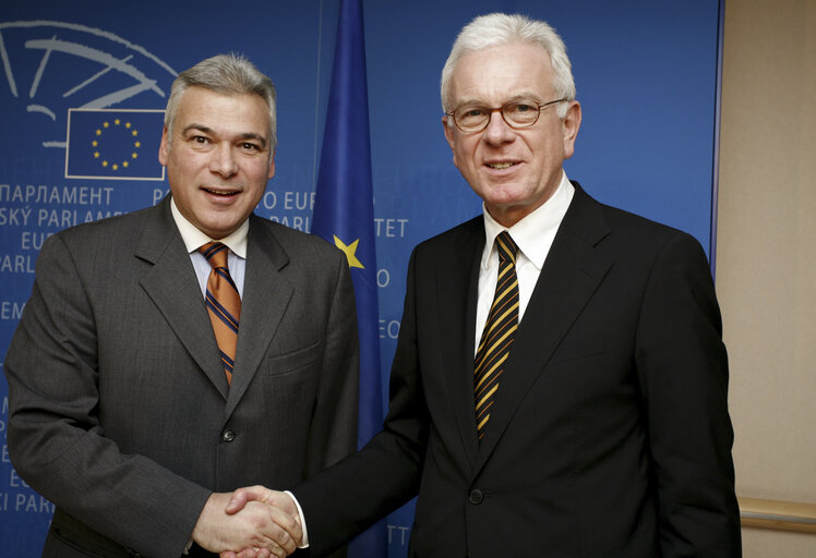 Foto 2: EP President meets with President of the European Economic and Social Committee , in Brussels