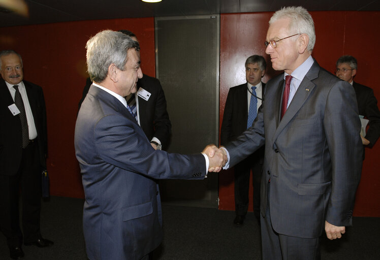 EP President meets with Prime Minister of Armenia, in Strasbourg