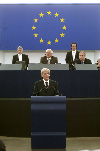 Photo 20 : Plenary session in Strasbourg - Formal sitting : address by President of Hungary