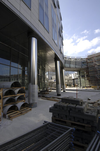 Fotogrāfija 8: Ongoing construction works at the EP building in Brussels.