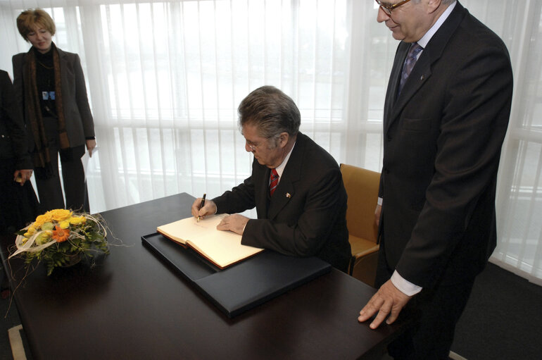 Fotó 23: Visit of the President of Austria to the EP in Strasbourg.