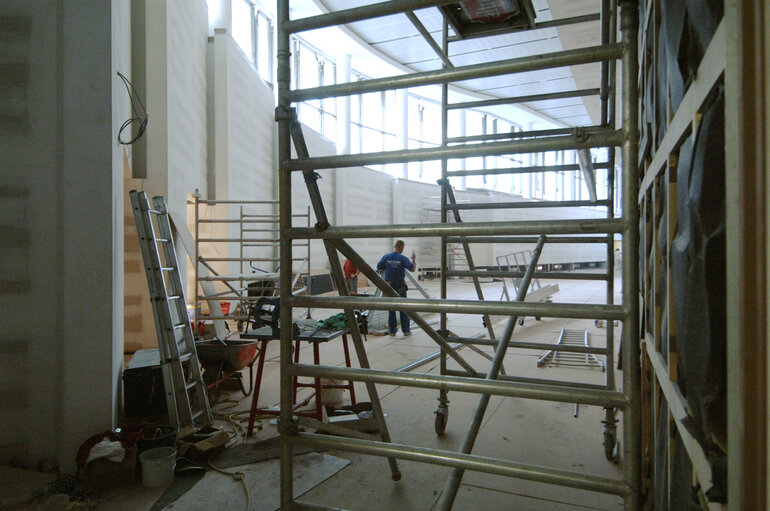 Fotografia 45: Ongoing construction works at the EP in Brussels.