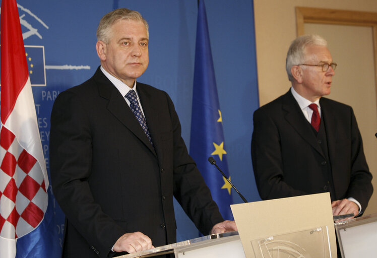 Fotografie 1: EP President meets with Prime Minister of Croatia, in Brussels