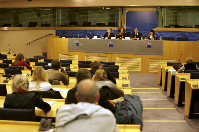 Photo 3: Press conference in Brussels following the visit of centres for detention of illegal immigrants in Belgium