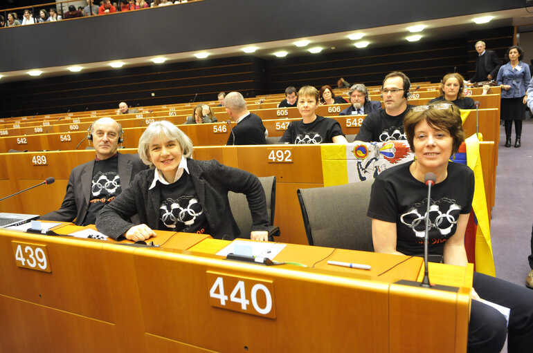 Fotografie 18: Extraordinary plenary session of the EP in Brussels, on the situation in Tibet.