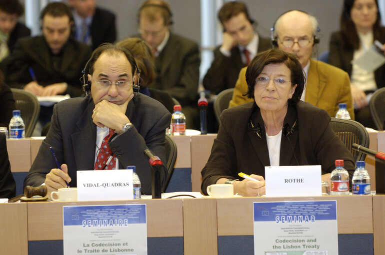 Fotografi 1: Seminar on the Lisbon Treaty held in Brussels