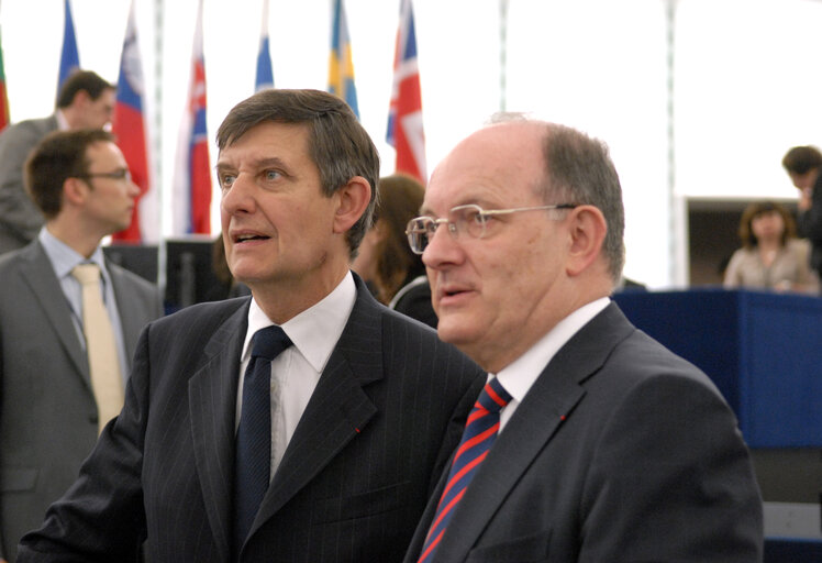 Fotagrafa 5: The French State Secretary for European Affairs at the Plenary Session in Strasbourg.