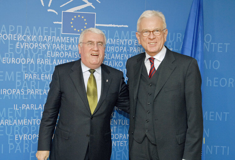 Fotogrāfija 5: EP President meets with the Irish Minister of European Affairs.