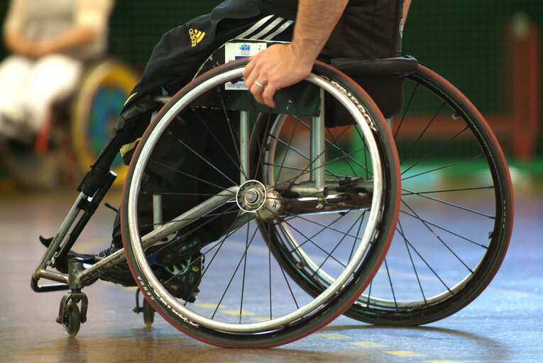 Fotogrāfija 24: Sports for wheelchair users.