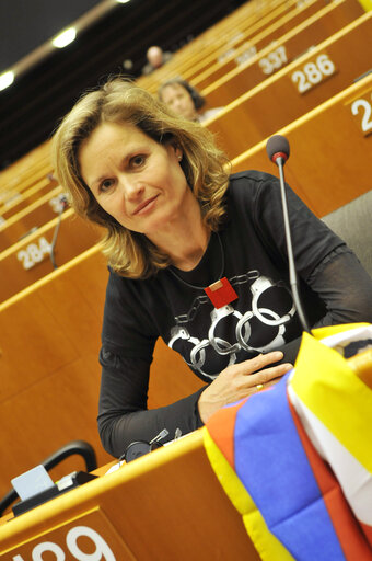 Fotografie 1: Extraordinary plenary session of the EP in Brussels, on the situation in Tibet.