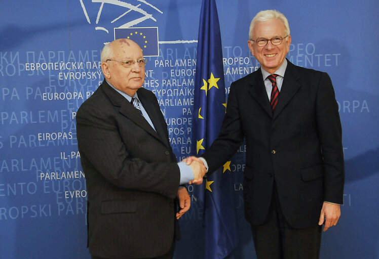 Valokuva 8: Visit of former President of the Soviet Union Mikhail Gorbatchev to the European Parliament in Brussels