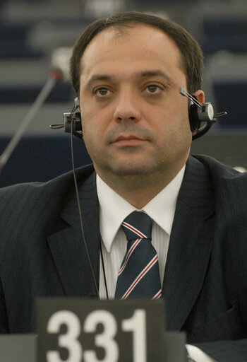 Constantin DUMITRIU MEP in plenary session in Strasbourg.