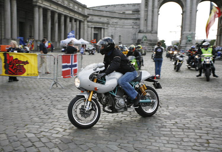 Photo 2 : MEP ride of the Federation of European Motorcyclists Association FEMA