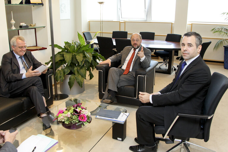 Foto 3: Martin SCHULZ - EP President meets with MEP