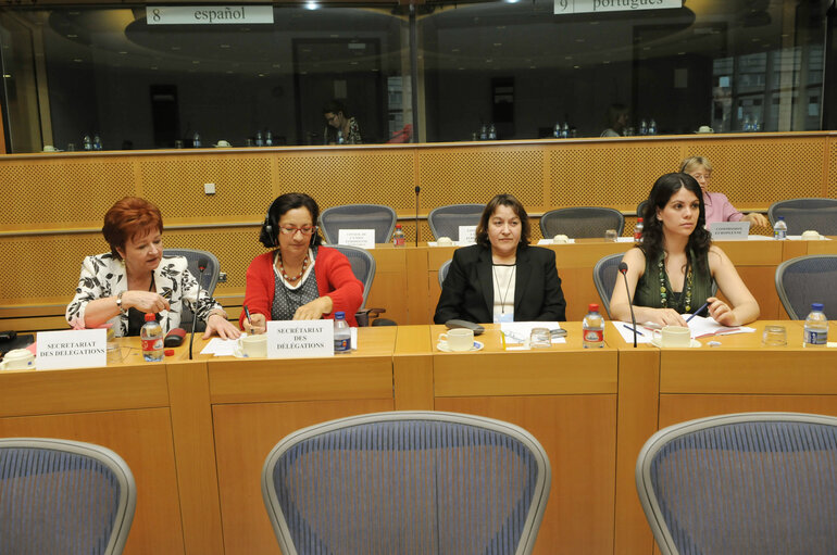 Fotografija 6: Visit of a delegation of the Bolivian Senat to the EP in Brussels.