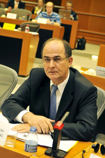 Fotó 5: MEP Georgios PAPASTAMKOS attends a meeting in Brussels